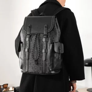 Fashion New Men's Backpack Business 15 inch Laptop Bags Large Capacity Outdoor Travel Backpack Casual Letter Print Backbags Male - Image 2