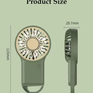 Xiaoimi 2025 Arrival Min Wind Air Cooling Hand Portable Usb Desktop Rechargeable Handheld Fan with Hook For Summer - Image 4