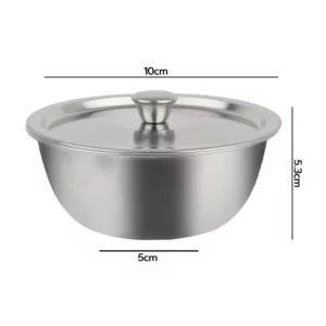 Stainless Steel Steamed Egg Bowl Ramen Rice Fruit Salad Stew Bowls with Lids Soup Cup Food Container Kitchen Tableware Supplies - Image 6