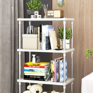 Multifunctional Rack Combination Kitchen Bathroom Storage Layer Rack Floor Plastic Storage and Organization Rack Toy Rack - Image 6