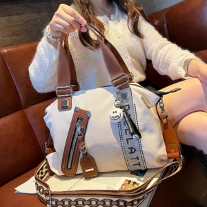 Large Capacity Tote Bag Top Handle Handbag Fashion Messenger Sac A Main Female Hobos Shoulder Shopper Luxury Bags - Image 1