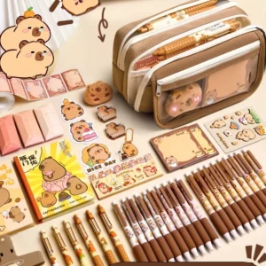 Cute Fabric Pencil Case Kawaii Large Capacity Animal Zipper Kids Bag Children'S Boys' Pen Pouch Girl School Case Supplies - Image 5