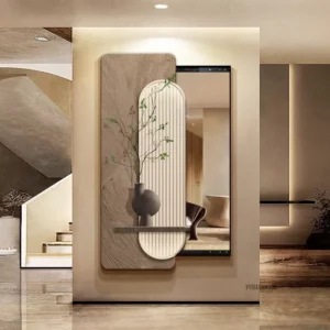 Modern Chinese Push and Pull Full-length Mirror Porch Decoration Painting Can Close The Shielding Mirrors Hidden Invisible - Image 4