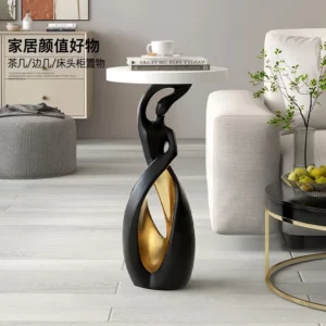 Home Living Room Sofa Side Table Coffee Table Living Room Floor Decoration TV Cabinet Coffee Table Bedroom Bedside Tables - Image 3