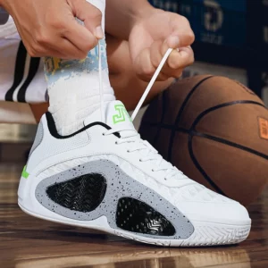 Men's Basketball Shoes Breathable Cushioning Non-Slip Wearable Runing Shoes Gym Training Athletic Basketball Sneakers for Women - Image 6