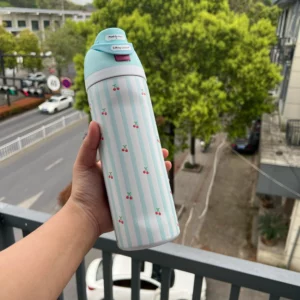 24oz stainless steel insulated cup, straw cup, sports water cup, chilled water bottle, car cup - Image 4