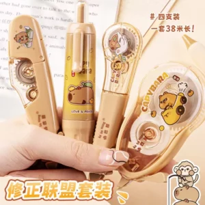 kawaii Aesthetic stationery back to school supplies capybara correction tape corrector school accessories equipment Cute things - Image 2