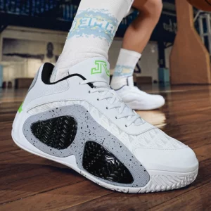 Men's Basketball Shoes Breathable Cushioning Non-Slip Wearable Runing Shoes Gym Training Athletic Basketball Sneakers for Women - Image 5