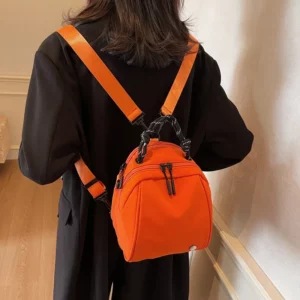 2025 Casual Nylon Solid Small Square Backpacks Leisure Sport Hot Trendy Simple Versatile Shoulder and Crossbody Bags for Women - Image 4
