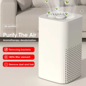 Small Air Purifier Compact Desktop HEPA Filter Air Cleaner Remover Second-hand Smoke Odor for Home Bedroom Office Car Toilet - Image 6