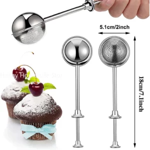 Powder Shaker Sugar Duster Flour Sugar Sieve For Powdered Sugar And Spices Cake Decorating Tool Baking Accessory - Image 5