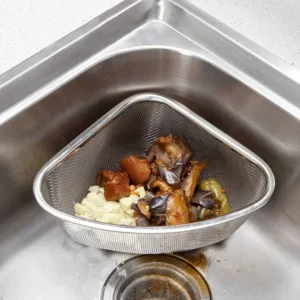 Kitchen Sink Drain Basket Stainless Steel Triangle Water Basin Strainer Food Debris Waste Drainier Storage Organizer for Home - Image 3