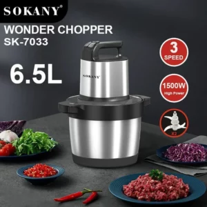 Food Chopper, 6.5L Food Processor 1500W Electric Meat Grinder, for Kitchen, Vegetable, Onion, Garlic, Salad, Baby Food, Nuts - Image 2