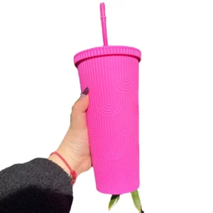 Double -layer plastic cup creative fashion American plastic cactus cup matte surface large capacity double -layer durian cup - Image 5