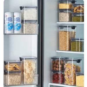 460-1800ml Kitchen Sealed Jar Stackable Food Storage Box Multigrain Tank Bottle Cereal Candy Dried Fruit Tea Storage Containers - Image 5