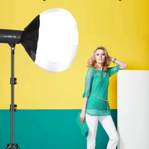 35CM Globe Lantern Softbox Bowens Mount Quick Ball Diffuser Ring Soft Light Modifier for Film-Making Video Shoot Flash - Image 2