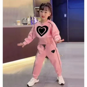 New Spring Autumn Girls Clothing Sets Kids Casual Sweatshirt+pant 2pcs Suit Tracksuit Child Outfit Sets Printing Sportswear 1-9 - Image 4