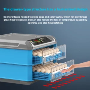 Fully Automatic Hatching Machine 176-500Capacity Egg Incubator 110V/220V/12V Chick Roller Automatic Temperature Humidity Control - Image 4