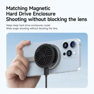 Hagibis Magnetic Cell Phone Cooler Universal Cooling Fan Mobile Phone Radiator for iPhone 16 Pro Black Shark Gaming Live Stream - Image 6