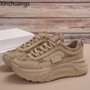 New Women's Causal Sneakers Woman Fashion Breathable Lace Up Sports Shoes Platform Walking Designer Shoes - Image 6