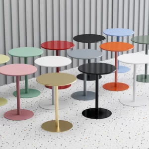 IHOME Bedside Table Small Round Table Nordic Small Coffee Table Simple Modern Mini Bedroom Living Room Sofa Corner Several New - Image 3