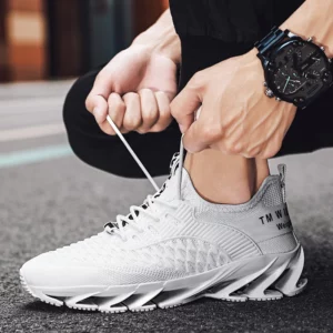 Men Shoes Fashion Mesh Breathable High-quality Sneakers Platform Soft Sole Casual Trend Versatile Running Shoes Tenis Masculino - Image 4