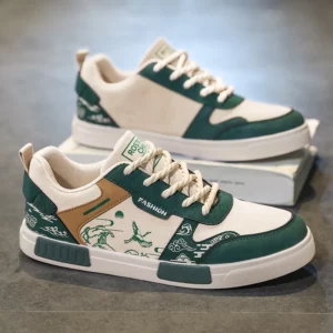 Board Shoes for Men Fashionable Anti Slip Wear-resistant Low Cut Comfortable Casual Sneaker Breathable Sports Shoes for Men - Image 5