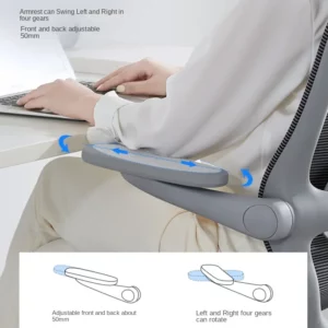 Ergonomic office chair, suitable for comfortable and sedentary work, breathable office preferred. - Image 4