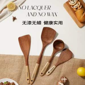 Kitchen Cooking Utensils Ebony Spatula Spoon Non Stick Pan Special Stir Fry Shovel High Temperature Resistant Wooden Spatula - Image 6