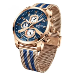 Quartz Watch For Men Casual Sport Calendar Week Display Luminous Waterproof Clock Mesh Steel Strip Men Watch Relogios Masculino - Image 5