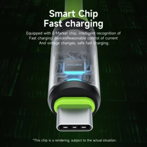 Hagibis USB C Fast Charger Cable With LED Display PD 240W 40Gbps Video Cord Compatible with Thunderbolt 4/3 For iPhone 16 Laptop - Image 6