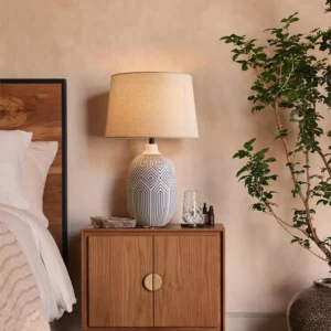 Wabi-sabi Table Lamp, Bedhead and Bedroom Decorative Light Fixture, Villa Retro Living Room Decoration Ceramic Table Lamp - Image 2