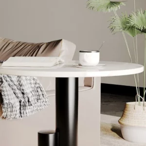 French Side Table Rock Slab Coffee Table, Sofa Corner Table, Living Room and Balcony, Leisure Home Furniture - Image 4