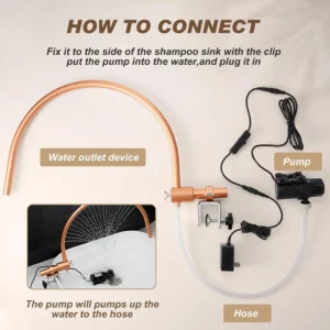 Salon Shampoo Chair Chinese Water Circulation Flushing Bed Special Mobile Head Massager Spa Accessories - Image 7