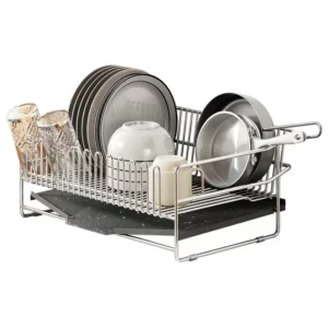 Kitchen Counter Drainage Rack with Drainboard 304 Stainless Steel Dish Drying Rack Bowl Chopsticks Plates Kitchen Utensil Holder - Image 5