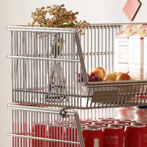 Middle Ancient Style Vegetable Basket Multilayer Floor Fruit Storage Free Stacking Kitchen Rack Versatile Scene Platform Trolley - Image 4