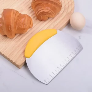 Stainless Steel Pastry Cutter Flour Pastry Scraper Chopper Scale Dough Pizza Cutter Comfortable Handle Kitchen Baking Tools - Image 3