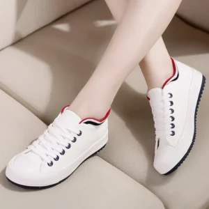 Comemore Women's Sneakers Flat Canvas Shoe White Woman Trainers Women Vulcanized Girls Running Non-leather Casual Shoes Basket - Image 1
