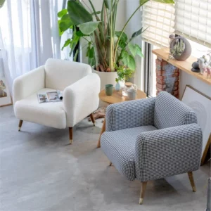 MOMO Lazy Sofa Tatami Nursing Chair Modern Light Luxury Single Simple Living Room Dormitory Bedroom Office Small Sofa - Image 3