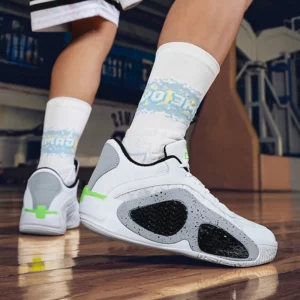 Men's Basketball Shoes Breathable Cushioning Non-Slip Wearable Runing Shoes Gym Training Athletic Basketball Sneakers for Women - Image 4