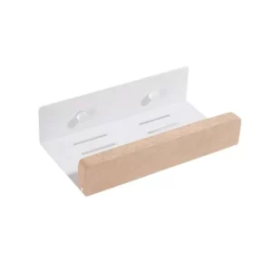 Bathroom Storage Shelves，Wooden bathroom Rack Wall-Mounted Punch-Free, Seasoning Board shower Storage Rack，bath shelf organizer - Image 4