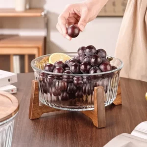 Large Household Glass Storage Jar Living Room Coffee Table and Fruit Platter New Chinese Candy Plate and Snack Plate - Image 2