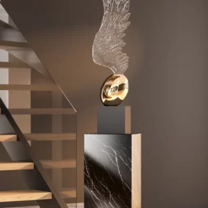 Transparent Wings Art Abstract Ornament Modern Light Luxury Interior Large Floor-to-ceiling Statue Sculpture Office Decoration - Image 2