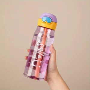 480ml Simple Plastic Transparent Water Cup,Portable Leakproof Anti-Drop Water Bottle,Suitable for Outdoor Camping, Ravel - Image 5