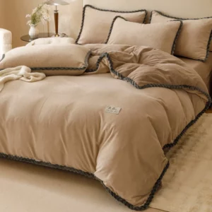 Winter Milk Velvet Quilt Duvet Cover Bedding Thicken Bed Quilt Cover Double Bed Cover Queen King Comforter cover Bed linen - Image 6