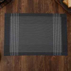 PVC Table Placemats Heat Insulation Waterproof Dining Table Mats Reusable Pads for Camping Hotel Banquet Home Kitchen Party - Image 5