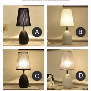 Black and White Living Room Coffee Table Bedroom Night Lamp Design Bedside Lamps Korean Decor Nordic Furniture Indoor Lighting - Image 2