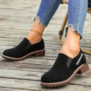 Shoes Woman 2024 Trend Women Shoes Thick Heel Thick Soled Short Boots Fashionable One Foot Outdoor Casual Botas Vaqueras Mujer - Image 3