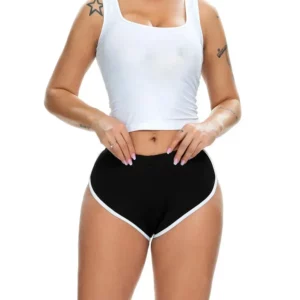 Summer Women's Casual Yoga Shorts Sports Fitness Workout Stretch Short Pants Female Middle Waist Home Shorts - Image 6
