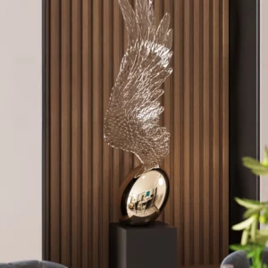 Transparent Wings Art Abstract Ornament Modern Light Luxury Interior Large Floor-to-ceiling Statue Sculpture Office Decoration - Image 4